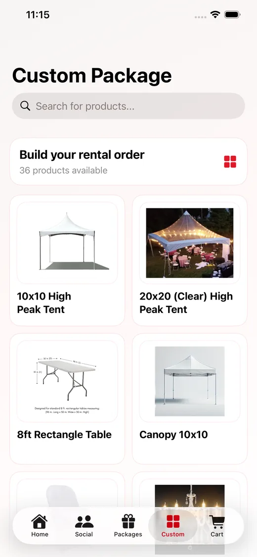 MayKim Rentals NY custom package screen